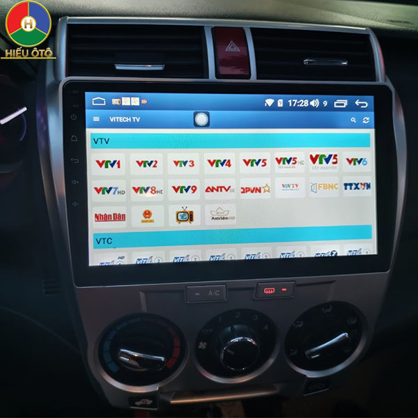 màn hình android honda city 2008, 2009, 2010, 2011, 2012, 2013, 2014